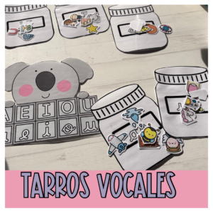 Tarros de las Vocales – Clasificación Manipulativa con Pictogramas