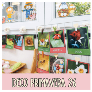 Decoración de primavera para el aula – recurso visual educativo